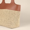 Amazon Essentials Women’s Oversized Tote Bag, Tan(Brown Raffia)