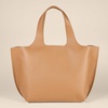 Amazon Essentials Women’s Oversized Tote Bag, Tan(Tan Faux Leather)