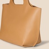 Amazon Essentials Women’s Oversized Tote Bag, Tan(Tan Faux Leather)