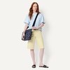 Amazon Essentials Women’s Quilted Cotton Tote Handbag(Navy Floral)