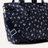 Amazon Essentials Women’s Quilted Cotton Tote Handbag(Navy Floral)