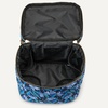 Amazon Essentials Women’s Quilted Makeup Bag with Brush Storage, Blue Floral, One Size(Blue Floral)
