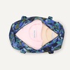 Amazon Essentials Women’s Quilted Weekender Duffel Gym Bag with Trolley Sleeve, Navy Paisley, One Size(Blue Paisley)