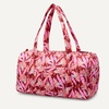 Amazon Essentials Women’s Quilted Weekender Duffel Gym Bag with Trolley Sleeve, Navy Paisley, One Size(Pink Floral)