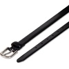 Amazon Essentials Women’s Skinny Feather Edge Belt for Jeans and Dresses(Black)