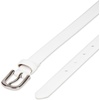 Amazon Essentials Women’s Skinny Feather Edge Belt for Jeans and Dresses(Ecru)