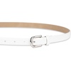 Amazon Essentials Women’s Skinny Feather Edge Belt for Jeans and Dresses(Ecru)