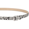 Amazon Essentials Women’s Skinny Feather Edge Belt for Jeans and Dresses(Faux Snake Skin)