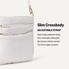Amazon Essentials Women’s Slim Nylon Crossbody Bag(Cream)