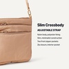 Amazon Essentials Women’s Slim Nylon Crossbody Bag(Taupe)