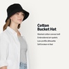 Amazon Essentials Women’s Washed Cotton Bucket Hat(Black)