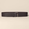 Amazon Essentials Women’s Wide Leather Waist Belt(Brown)
