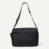 Amazon Essentials x Sofia Grainge Women’s Quilted Diaper Tote Bag with Multiple Pockets, Zip-top Closure with Flap(Black)