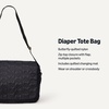 Amazon Essentials x Sofia Grainge Women’s Quilted Diaper Tote Bag with Multiple Pockets, Zip-top Closure with Flap(Black)