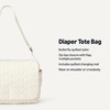 Amazon Essentials x Sofia Grainge Women’s Quilted Diaper Tote Bag with Multiple Pockets, Zip-top Closure with Flap(Ivory)