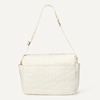 Amazon Essentials x Sofia Grainge Women’s Quilted Diaper Tote Bag with Multiple Pockets, Zip-top Closure with Flap(Ivory)