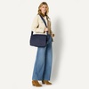 Amazon Essentials x Sofia Grainge Women’s Quilted Diaper Tote Bag with Multiple Pockets, Zip-top Closure with Flap(Navy)