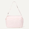 Amazon Essentials x Sofia Grainge Women’s Quilted Diaper Tote Bag with Multiple Pockets, Zip-top Closure with Flap(Pale Pink)