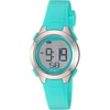 Amazon Essentials Women’s Digital Chronograph Resin Strap Watch(Teal/Silver)