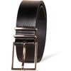 Amazon Essentials Women’s Genuine Leather Refined Buckle Dress Belt(Black)