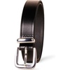 Amazon Essentials Women’s Leather Western Belt(Black)
