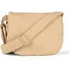 Amazon Essentials Women’s Lightweight Nylon Adjustable Crossbody Flap Bag with Secure Zipper(Khaki)