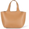 Amazon Essentials Women’s Oversized Tote Bag, Tan(Tan Faux Leather)