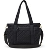 Amazon Essentials Women’s Quilted Cotton Tote Handbag(Black)