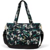 Amazon Essentials Women’s Quilted Cotton Tote Handbag(Black Floral)