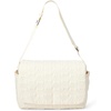 Amazon Essentials x Sofia Grainge Women’s Quilted Diaper Tote Bag with Multiple Pockets, Zip-top Closure with Flap(Ivory)