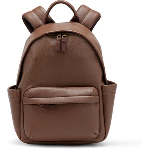 Amazon Essentials AE – Accessories Women’s Faux Leather Small Backpack Bag(Brown)