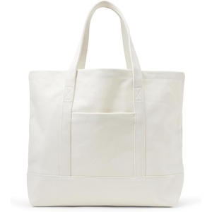 Amazon Essentials Unisex Adults’ Large Heavy Duty Canvas Beach Tote Bag, Natural, One Size(Natural)
