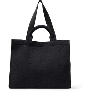 Amazon Essentials Women’s Jacquard Tote Bag, Navy Floral, One Size(Black Animal Print)