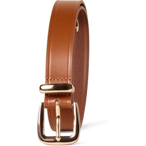 Amazon Essentials Women’s Leather Western Belt(Tan)