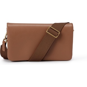 Amazon Essentials Women’s Lightweight Clutch Crossbody Bag(Tan)
