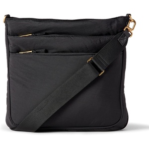 Amazon Essentials Women’s Slim Nylon Crossbody Bag(Black)