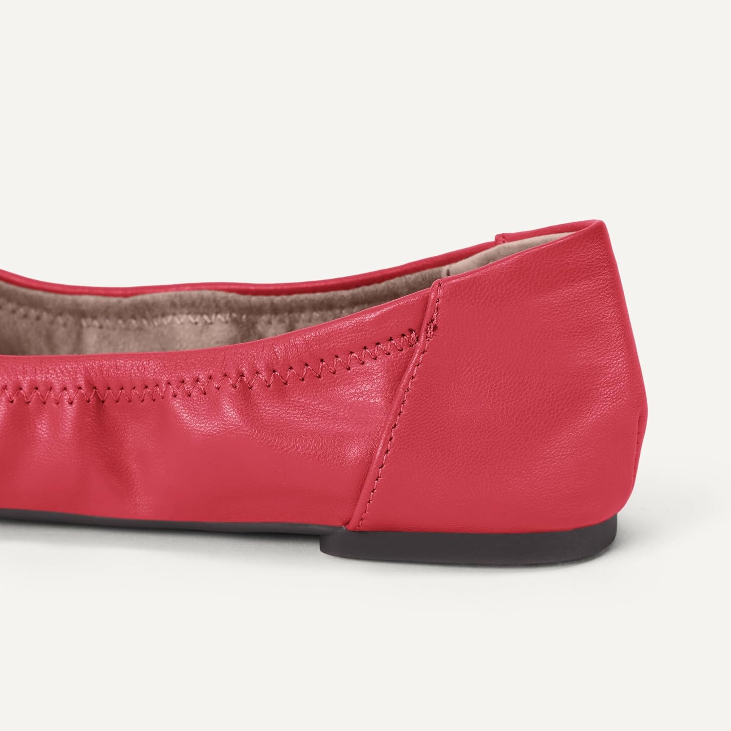 image:imageAmazon Essentials Womens Comfortable Round Toe Ballet Flats Cushioned Memory FoamBright Poppy Red