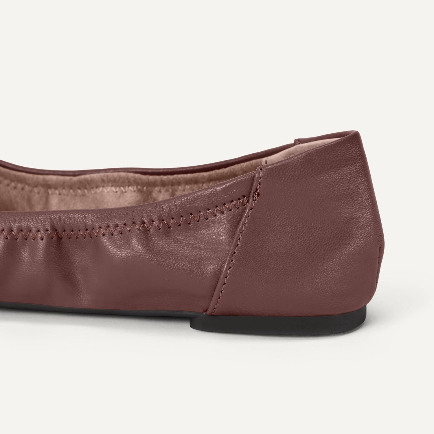 image:imageAmazon Essentials Womens Comfortable Round Toe Ballet Flats Cushioned Memory FoamDeep Brown