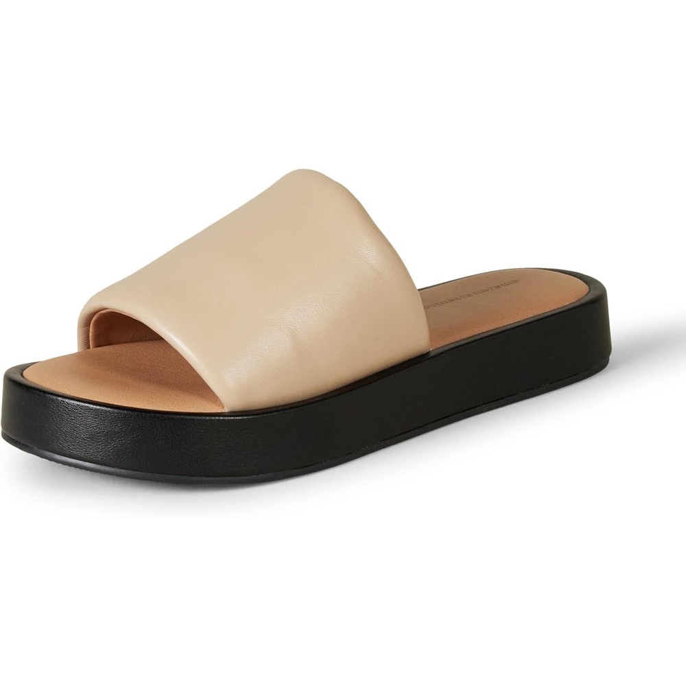 image:imageAmazon Essentials Womens Slide Flatform SandalSand