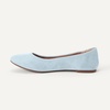 Amazon Essentials Women’s Comfortable Round Toe Ballet Flats, Cushioned Memory Foam(Light Blue)