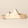 Amazon Essentials Women’s Double Strap Cork Sandals(Beige)