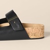 Amazon Essentials Women’s Double Strap Cork Sandals(Black)