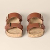 Amazon Essentials Women’s Double Strap Cork Sandals(Tan)