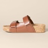 Amazon Essentials Women’s Double Strap Cork Sandals(Tan)