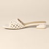 Amazon Essentials Women’s Mini Heel Mule Sandals(Cream Cane Weave)