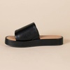 Amazon Essentials Women’s Slide Flatform Sandal(Black)