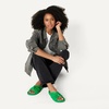 Amazon Essentials Women’s Twist Slide Sandal with Cradling Cupped Sole, Faux Leather(Green)