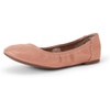 Amazon Essentials Women’s Comfortable Round Toe Ballet Flats, Cushioned Memory Foam(Light Camel)