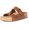 Amazon Essentials Women’s Double Strap Cork Sandals(Tan)