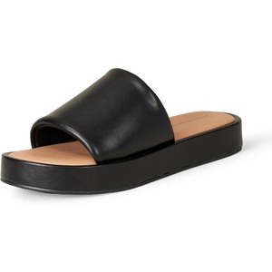 Amazon Essentials Women’s Slide Flatform Sandal(Black)